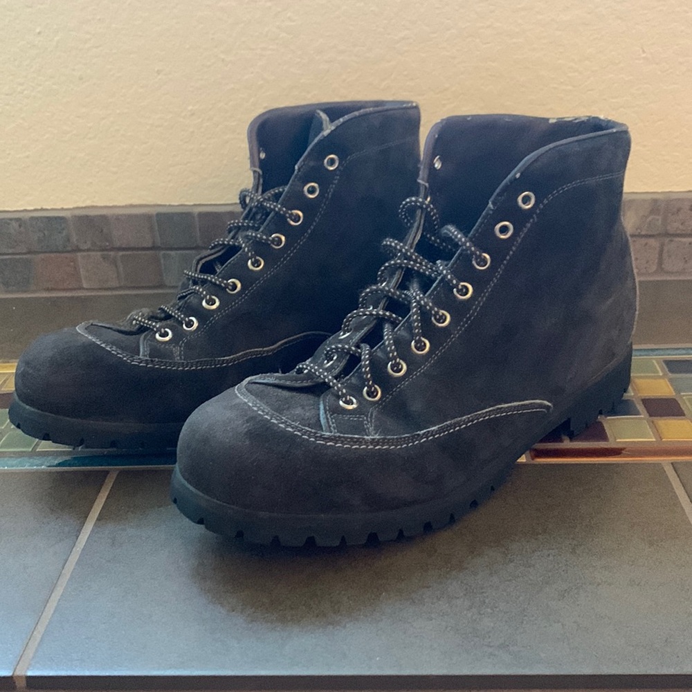Calzaturificio The Alps By Fabiano Vtg Grey Suede Hiking Trail Boots